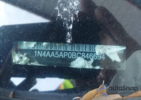 2011 Nissan Maxima 3.5 Sv из США, поврежденный, VIN 1N4AA5AP0BC846694